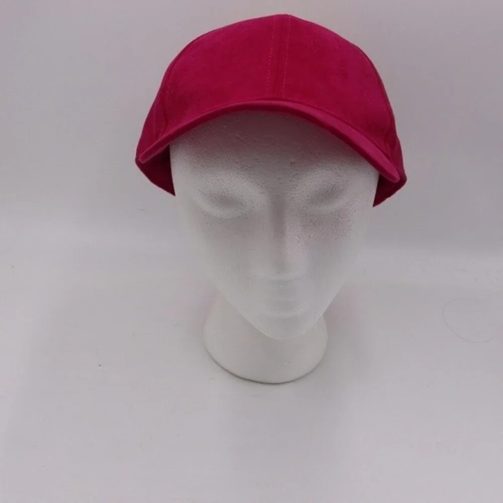 H&M Bright Pink Barbiecore Fitted Hat Cap Kearney NWT